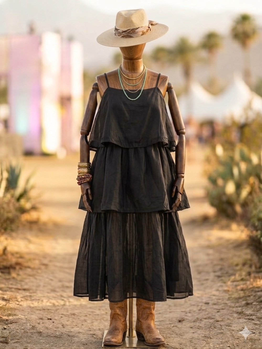 ELLIATT Tilly Tiered Maxi Dress Black Satin Ruffle Gown 22W